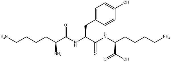 H-LYS-TYR-LYS-OH ACETATE SALT Struktur