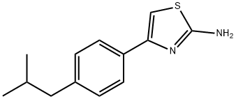 4-(4-ISOBUTYLPHENYL)-1,3-THIAZOL-2-AMINE Struktur