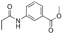 Benzoic acid, 3-[(1-oxopropyl)amino]-, methyl ester (9CI) Struktur