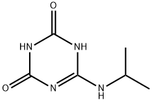 6-(propan-2-ylamino)-1H-1,3,5-triazine-2,4-dione Struktur