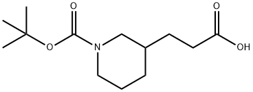 3-(2-Carboxyethyl)piperidine-1-carboxylic acid tert-butyl ester price.