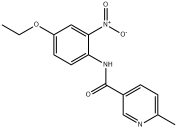 N-(4-ETHOXY-2-NITROPHENYL)-6-METHYLNICOTINAMIDE Struktur