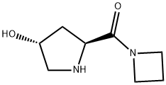 Azetidine, 1-[[(2S,4R)-4-hydroxy-2-pyrrolidinyl]carbonyl]- (9CI) Struktur