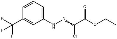 ETHYL 2-CHLORO-2-(2-[3-(TRIFLUOROMETHYL)PHENYL]-HYDRAZONO)ACETATE Struktur