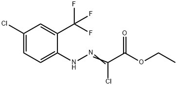 ETHYL 2-CHLORO-2-(2-[4-CHLORO-2-(TRIFLUOROMETHYL)-PHENYL]HYDRAZONO)ACETATE Struktur