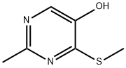 2-Methyl-4-(methylthio)-5-pyrimidinol Struktur