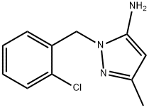 2-(2-CHLORO-BENZYL)-5-METHYL-2H-PYRAZOL-3-YLAMINE Struktur