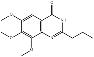 4(1H)-Quinazolinone,  6,7,8-trimethoxy-2-propyl-  (9CI) Struktur