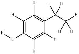 4-ETHYLPHENOL-D10 Struktur