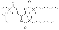 GLYCERYL TRI(OCTANOATE-2,2-D2) Struktur