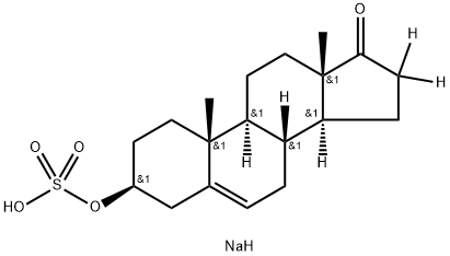 SODIUM DEHYDROEPIANDROSTERONE-16,16-D2 SULFATE Struktur