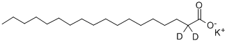 POTASSIUM OCTADECANOATE-2,2-D2 Struktur