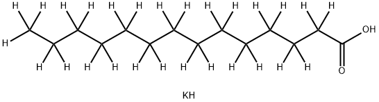 POTASSIUM TETRADECANOATE-D27 Struktur