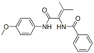 Benzamide, N-[1-[[(4-methoxyphenyl)amino]carbonyl]-2-methyl-1-propenyl]- (9CI) Struktur