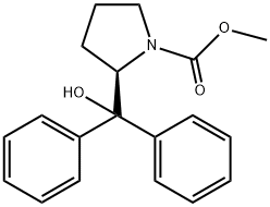 (R)-(+)-N-CARBOMETHOXY-ALPHA, ALPHA-DIPHEN YL-2-PYRROLIDINEMETHANOL, 98% Struktur