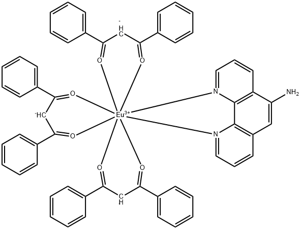 TRIS(DIBENZOYLMETHANE) MONO(5-AMINO-1 1& Struktur