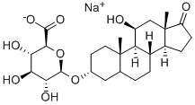 5alpha-Androstan-3alpha,11beta-diol-17-one 3-glucosiduronate Struktur