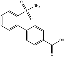 2'-SULFAMOYL-BIPHENYL-4-CARBOXYLIC ACID
 Struktur