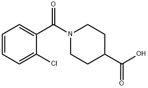 1-(2-CHLORO-BENZOYL)-PIPERIDINE-4-CARBOXYLIC ACID Struktur