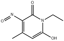 2(1H)-Pyridinone,  1-ethyl-6-hydroxy-4-methyl-3-nitroso- Struktur