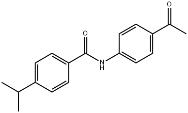 N-(4-acetylphenyl)-4-isopropylbenzamide Struktur