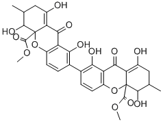 SECALONIC ACID D FROM PENICILLIUM*OXALICUM Struktur