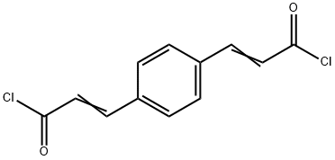 1 4-PHENYLENEDIACRYLOYL CHLORIDE  TECH Struktur