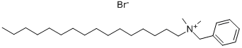 CETYLBENZYLDIMETHYLAMMONIUM BROMIDE Struktur