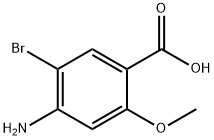 4-AMINO-5-BROMO-2-METHOXYBENZENECARBOXYLIC ACID Struktur