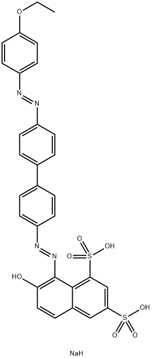 Dinatrium-8-[[4'-[(4-ethoxyphenyl)azo][1,1'-biphenyl]-4-yl]azo]-7-hydroxynaphthalin-1,3-disulfonat