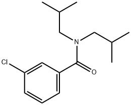 3-chloro-N,N-diisobutylbenzamide Struktur