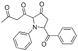 1-(5-Benzoyl-3-oxo-1-phenyl-2-pyrrolidinyl)-1,3-butanedione Struktur