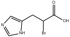 DL-ALPHA-BROMO-BETA-(5-IMIDAZOLYL)PROPIONIC ACID Struktur