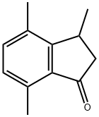 3,4,7-Trimethyl-2,3-dihydro-1H-indene-1-one Struktur