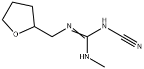 N-CYANO-N'-[(TETRAHYDROFURAN-2-YL)METHYL]-N''-METHYLGUANIDINE Struktur