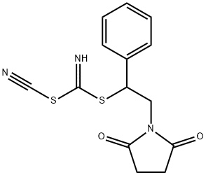 BENZYL [(2,5-DIOXOPYRROLIDIN-1-YL)METHYL]CYANOCARBONIMIDODITHIOATE Struktur