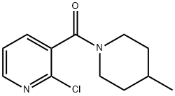 (2-Chloro-3-pyridinyl)(4-methyl-1-piperidinyl)-methanone Struktur