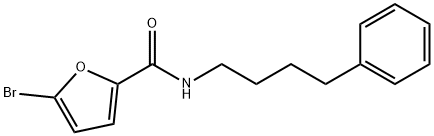 5-bromo-N-(4-phenylbutyl)-2-furamide Struktur