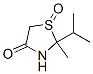 4-Thiazolidinone,2-methyl-2-(1-methylethyl)-,1-oxide(9CI) Struktur