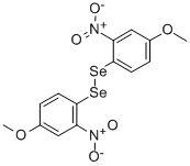 BIS(4-METHOXY-2-NITROPHENYL)DISELENIDE Struktur