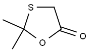 2,2-Dimethyl-1,3-oxathiolan-5-one Struktur