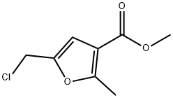 5-CHLOROMETHYL-2-METHYL-FURAN-3-CARBOXYLIC ACID METHYL ESTER Struktur