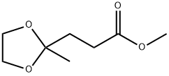 3-(2-Methyl-1,3-dioxolane-2-yl)propionic acid methyl ester Struktur