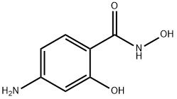 4-Amino-2-hydroxybenzohydroxamic acid Struktur