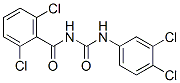 2,6-Dichloro-N-[[(3,4-dichlorophenyl)amino]carbonyl]benzamide Struktur