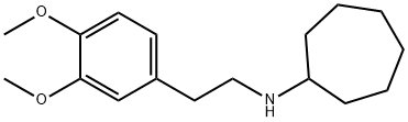 N-[2-(3,4-dimethoxyphenyl)ethyl]cycloheptanamine Struktur