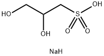 sodium (±)-2,3-dihydroxypropanesulphonate Struktur