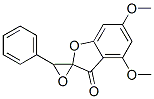 4,6-Dimethoxy-3'-phenylspiro[benzofuran-2(3H),2'-oxiran]-3-one Struktur