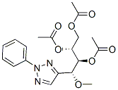 (2R,3S,4R)-4-Methoxy-4-(2-phenyl-2H-1,2,3-triazol-4-yl)-1,2,3-butanetriol triacetate Struktur