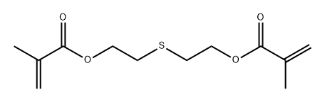 thiodi-2,1-ethanediyl bismethacrylate Struktur